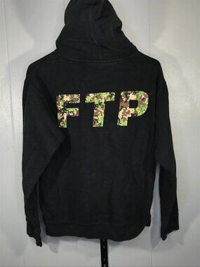 FTP Digital Camo Digi Logo hoodie Sweatshirt Black mens small FW22